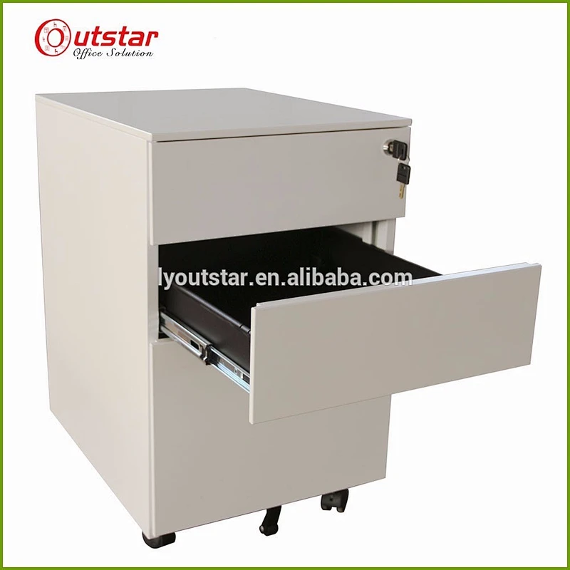 Metal office moving 3 drawer filling Pedestal cabinet