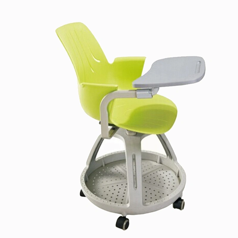 Henan Popular Plastic Customer-made Outsatr Meeting Pad Attached Pp Writing Chair With Tablet