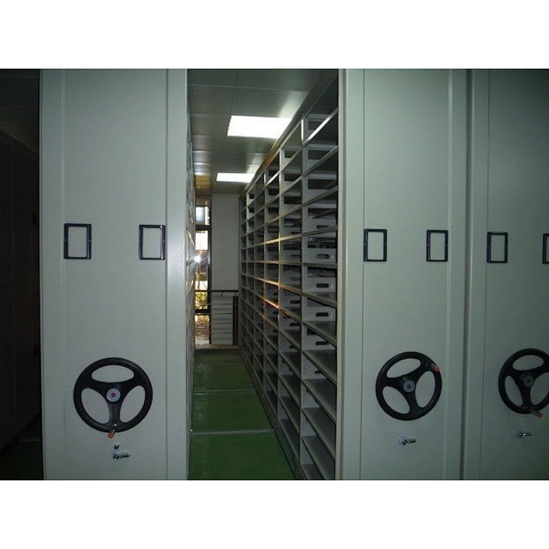 Customize Steel manual hanging storage system library mechanical movable compact shelves mobile file compactor