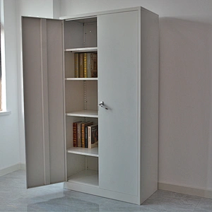 Modern 2 door steel office file cabinet with handle lock