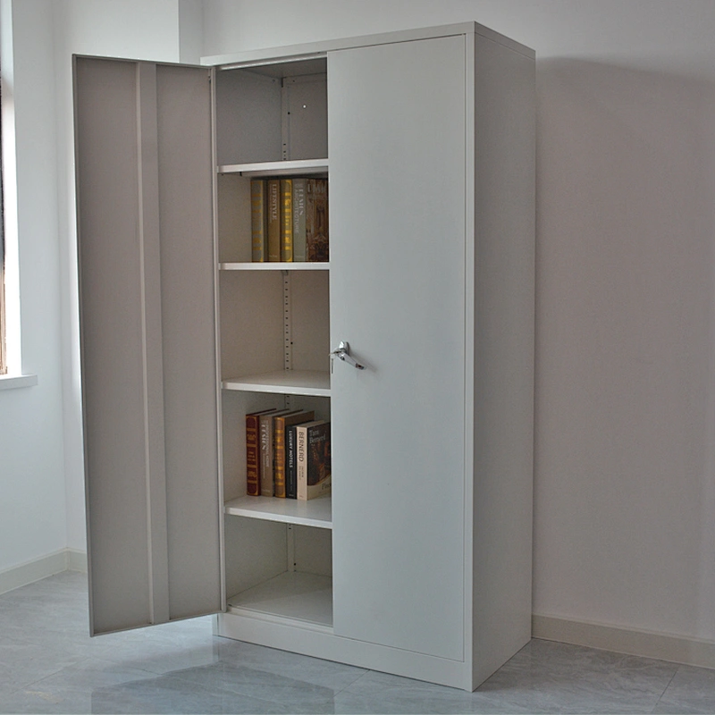 Modern 2 door steel office file cabinet with handle lock
