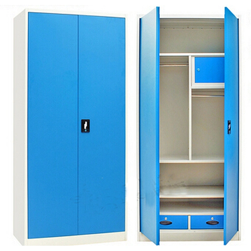 Customized India 3 door godrej steel almirah bedroom wardrobe with safe locker