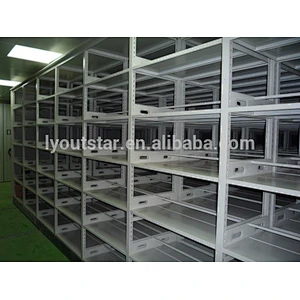 Customized KD Iron Office Filing Storages Compactor Manual Moving Shelves