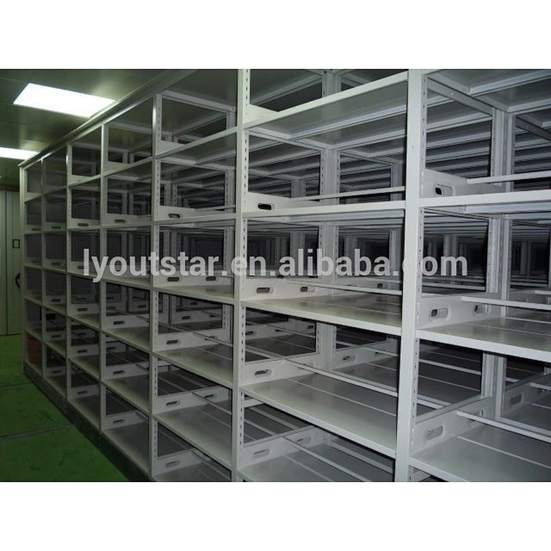 Customized KD Iron Office Filing Storages Compactor Manual Moving Shelves