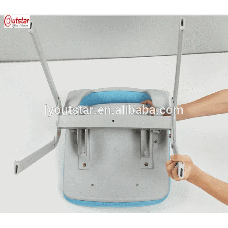 hot sale color customized school furniture chair with writing pad student furniture training chair classroom used
