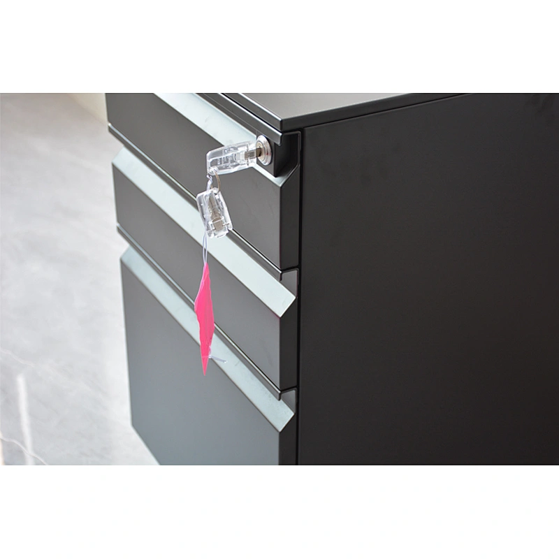 Amazon hot sale 3 drawer office storage furniture metal mobile pedestal file cabinet