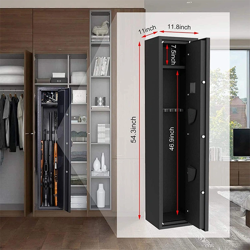 Drop shipping in the USA electronic 5 riffle safes fireproof gun fingerprint box biometric cabinet gun safe