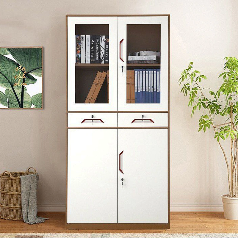 Easy install office storage furniture fewer screws foldable metal powder coat file cabinet
