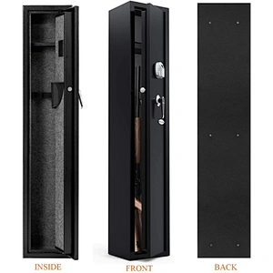 fingerprint lock gun safe metal hidden gun cabinet with rifle cabinet