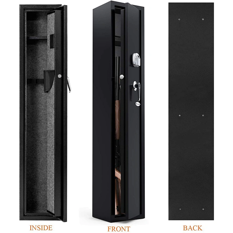 fingerprint lock gun safe metal hidden gun cabinet with rifle cabinet