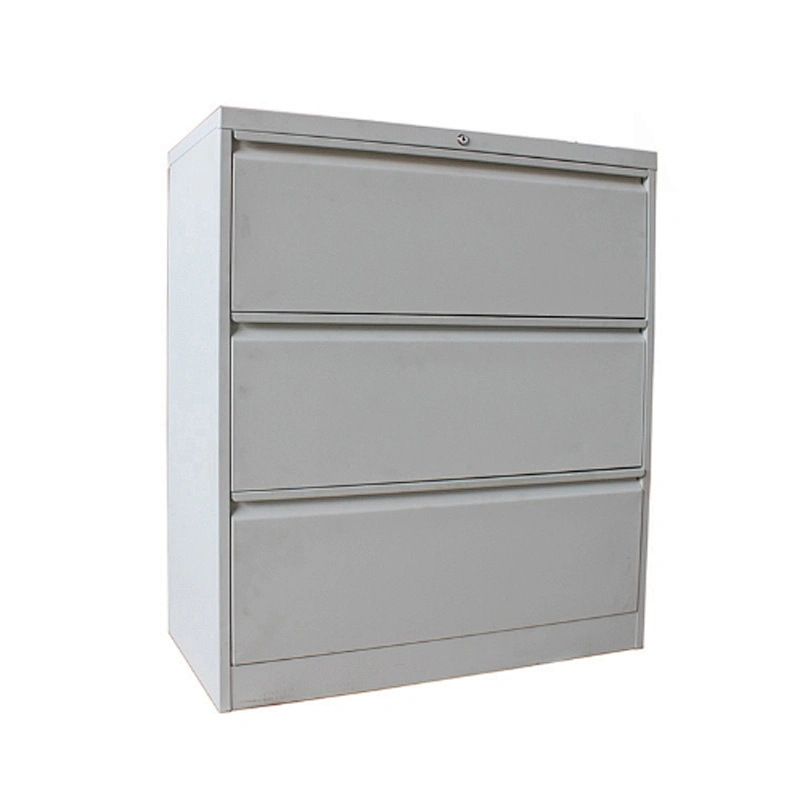 Factory colored 3 drawer lateral file cabinet steel office file document storage drawer metal filing cabinet