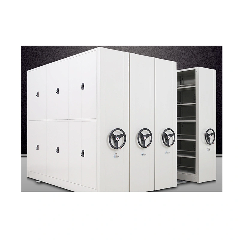 Customize Steel manual hanging storage system library mechanical movable compact shelves mobile file compactor