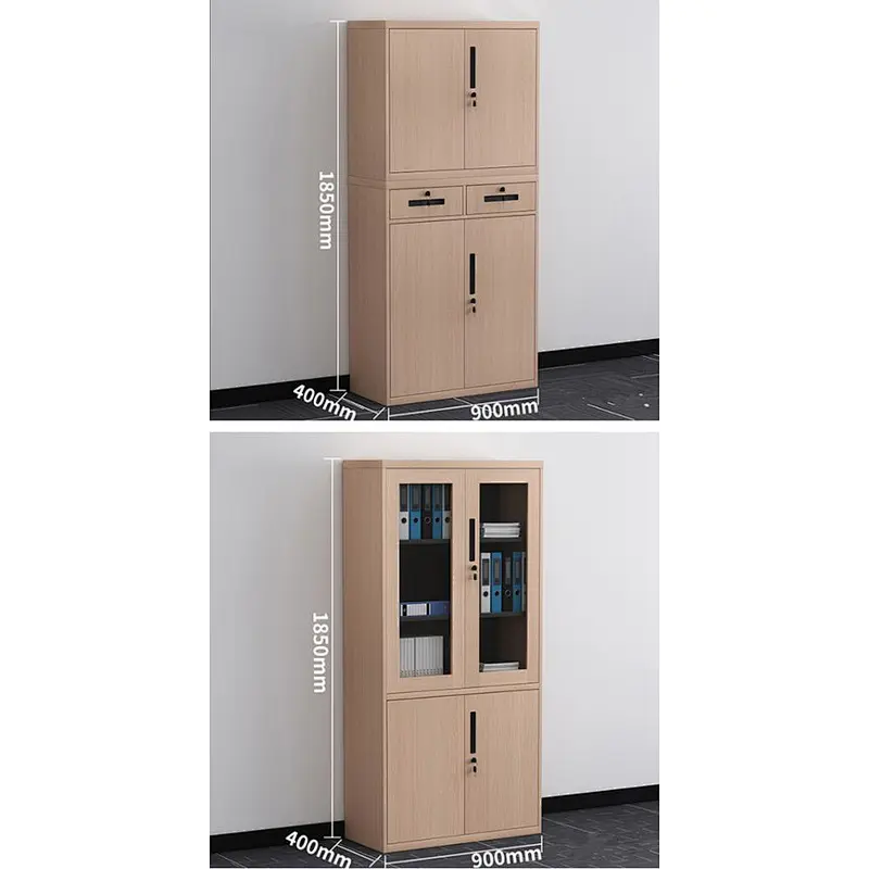 Outstar color printing technology metal file cabinet customized wood grain steel filing cabinet