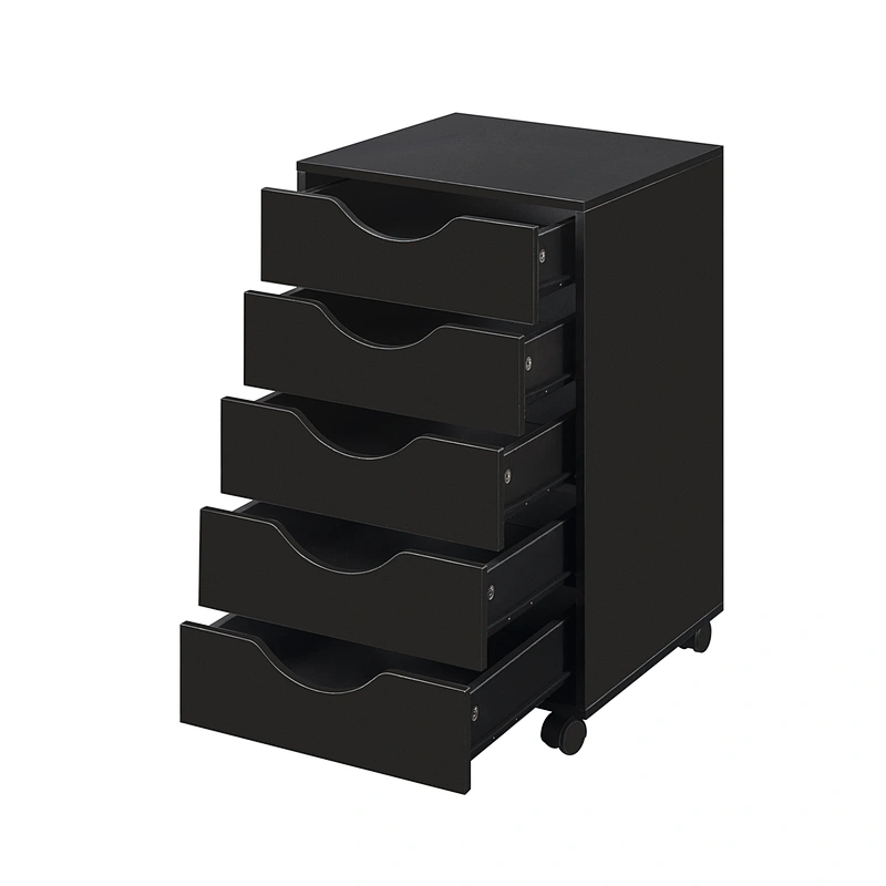 Handle pull cabinet 5 drawer mobile storage steel cabinet living room cabinets