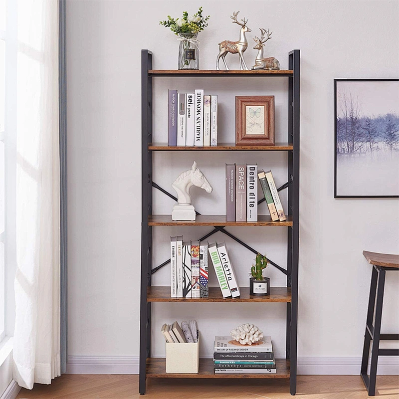 Modern 5-Tier wooden bookcase bookshelf large bookcase furniture display storage bookcase