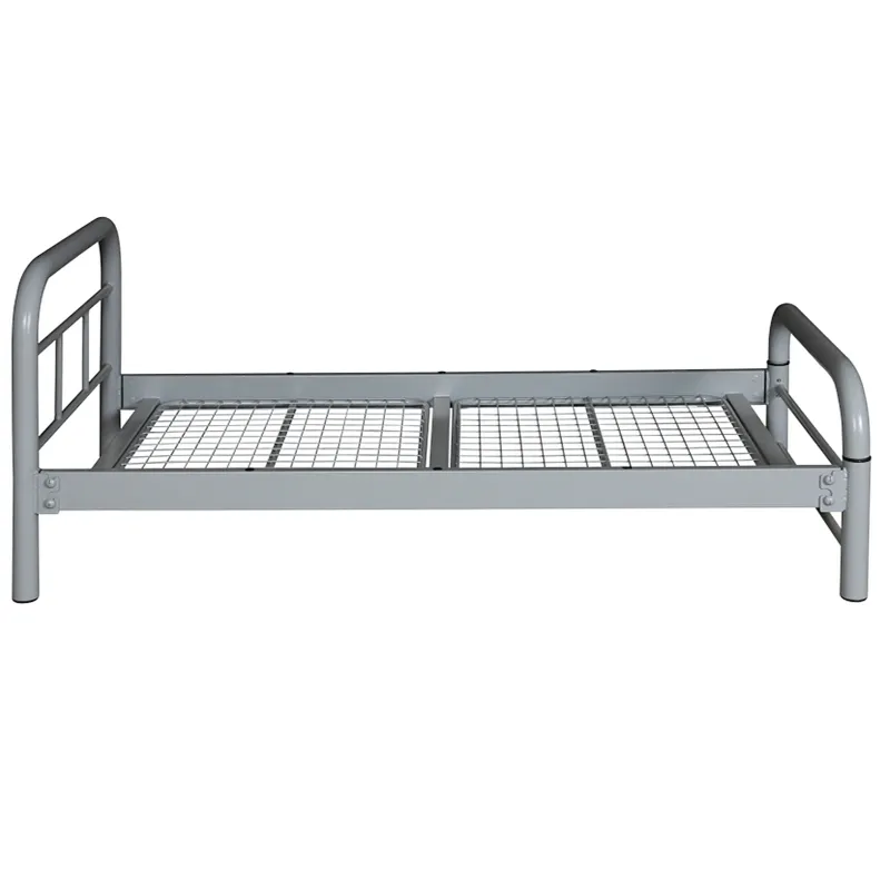 Military use bunk or single free combination steel beds