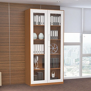 Office 2 Door Steel Cupboard Glass Door Metal File Filing Storage Cabinet