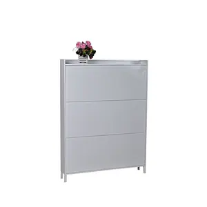Modern KD Home Living Room shoe cabinet furniture Drawer Steel Shoe Cabinet Metal Folding Shoe Rack Cabinet