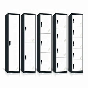 Amazon cheap home gym storage wardrobe steel locker cabinet single door clothes staff metal locker