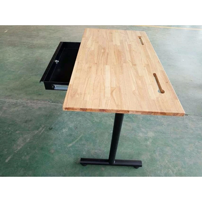 Simple Office Table Design Office OEM Available Oak Solid Wood Adjustable Height Table