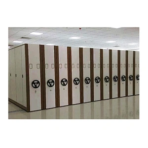 Customize Steel manual hanging storage system library mechanical movable compact shelves mobile file compactor