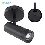 LED Commercial Downlight Modern COB Track Lights Surface Mounted 20W 5CCT Zoomable for Coffee Shop Clothing Store