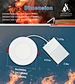 5CCT 4 Inch Fire Rated IP54 Indoor 9W Two Layers L505 Modern ETL Energy Star Certified LED Recessed Downlight Home Office 5-Year