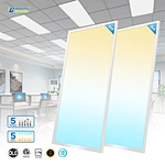 LED Ceiling Panel 2x4 Ultra-Thin 1200x600mm 60W IP44 Dimmable Square Aluminum Big Flat Panel Light Office