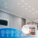 9W Modern Indoor Aluminum LED Ceiling Light Mounting Ring Downlight Housing Spotlight Cover White Frame Downlight for Livingroom