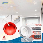4" Fire Rated 360 Degree Rotation 5CCT Dimmable 9W LED Eyeball Gimbal Down Light Recessed Ceiling Light Kitchen Modern