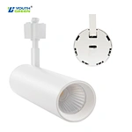 30W Zoomable Focus Light Modern Hotel 5CCT Dimmable Track Light Movable Headlamp Adjustable Beam Angle COB LED Aluminum Track Light
