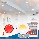 Canada Warehouse Free Shipping 4 Inch 9W 900LM Ultra-Thin LED Recessed Downlight 2-Hour Fire Rated Slim Panel Light