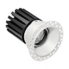 Adjustable 12W 15W 18W Square Round Recessed LED Ceiling Light Trim Selectable 5Cct Trimless COB Downlight for Commercial Spaces