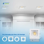 Industry Hot Sale ETL 4IN 5CCT 15W/18W Commercial Downlight AC120V 120-277V  Range Voltage US/CA/EU Trims Selectable Downlight