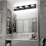 Spot Goods Dimmable Decorative Modern IP44 Rated LED 3CCT Wall-Mounted Mirror Lamps with 4 Bulbs for Bathroom