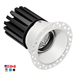 5 Years Warranty ETL Listed LED Trim Selectable  Downlghts Dimmable 3Inch 12W/15W/18W COB Aluminum Downlight for Living Room