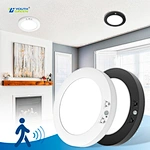 LED Dimmable Indoor Ceiling Light  for Bathroom Sensor Mode 7 Inch 12W White Black 5 Years Warranty Ceiling Light