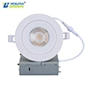 White Black 3 4 6 Inch 6W 9W 12W Optional Eyeball LED Gimbal Downlight Recessed IP54 Aluminum Housing Gimbal Pot Lights