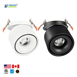 Surface Recessed Mounted Downlight Dimmable COB Adjustable Ceiling Cylinder Spot Light for Hotel Home Office