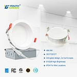 4'' Deep Regressed LED Downlights Anti Glare LED Slim Panel Lights Anti-glare LED Recessed Down Light Ceiling Ceiling Spot Light