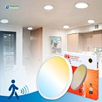 Motion Sensor 9" 12" 15" Led Ceiling Light 3000K 4000K 5000K IP44 Led Surface Mounted Panel Light for Entrance Corridor