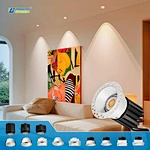5CCT 3'' 12W 15W 18W Trims Optional Commercial Downlight Anti Glare Premium Aluminum Recessed Pot Light with Black/WHT Trims