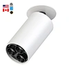 ETL Certified 2/4 Inch LED Canless Retrofit Recessed Downlight 2700K-5000K Dimmable Cylinder Spotlight