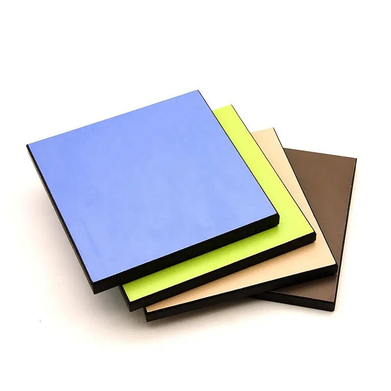 Decorative Waterproof Fireproof Heat Resistant Double Finish 2 Faces Color HPL High Pressure Compact Board