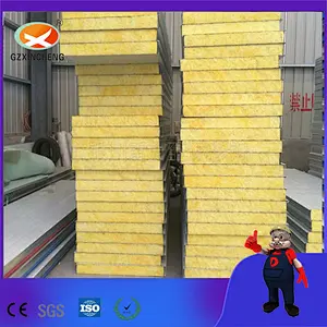 Paneles sándwich de lana de vidrio de 50 mm para granjas