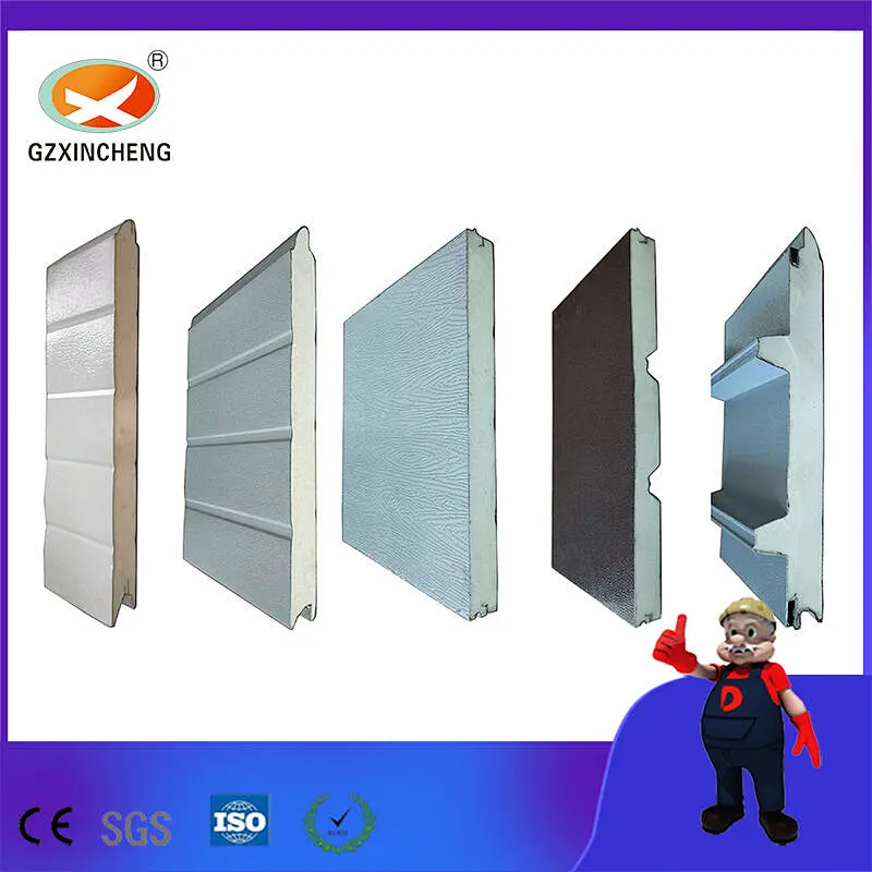 Manufacturer Hot Sale Vertical High Performance Sectional Overhead Garage Door PU Panel