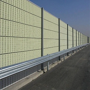 Panel de barrera de reducción de ruido galvanizado de metal