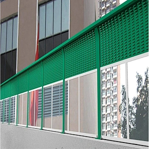 Panel de barrera de reducción de ruido galvanizado de metal