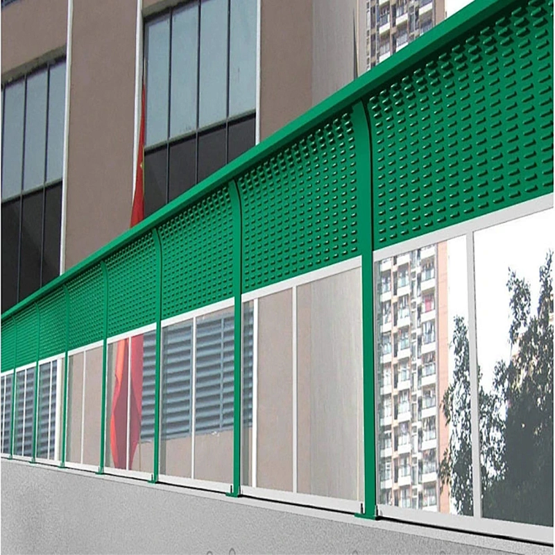 Panel de barrera de reducción de ruido galvanizado de metal