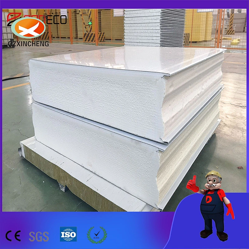 Precio de la fábrica aislamiento térmico de la pared exterior de acero inoxidable Pu techo sándwich